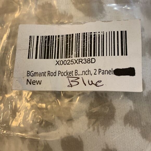 One pair of curtains 44” length 50” wide (for a total of 100” in width). NWT - Picture 3 of 3